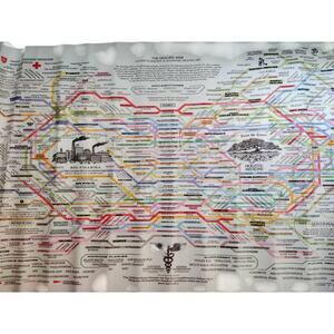 The Healing Web Canvas Wall Art – Natural Remedies Chart Print, 24x16" Unframed